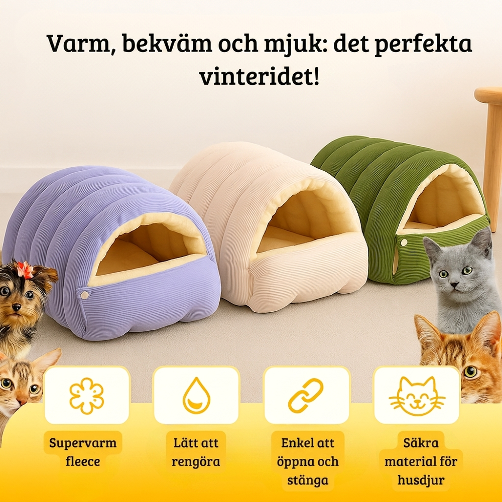 Varmt och mjukt vinteride for katt och hund