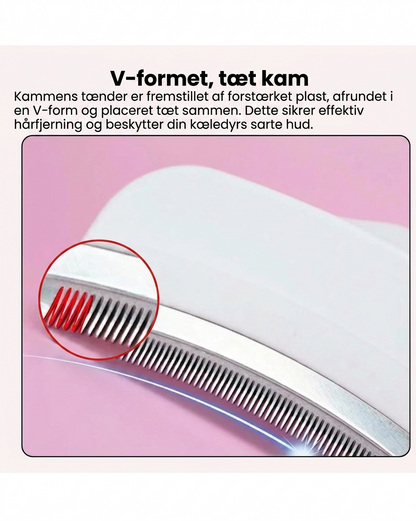 FurComb V-formad pälskam för hundar & katter, bild 5