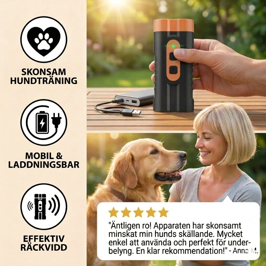 BarkGuard Ultraljudsenhet mot skall för lugna hundar, bild 3
