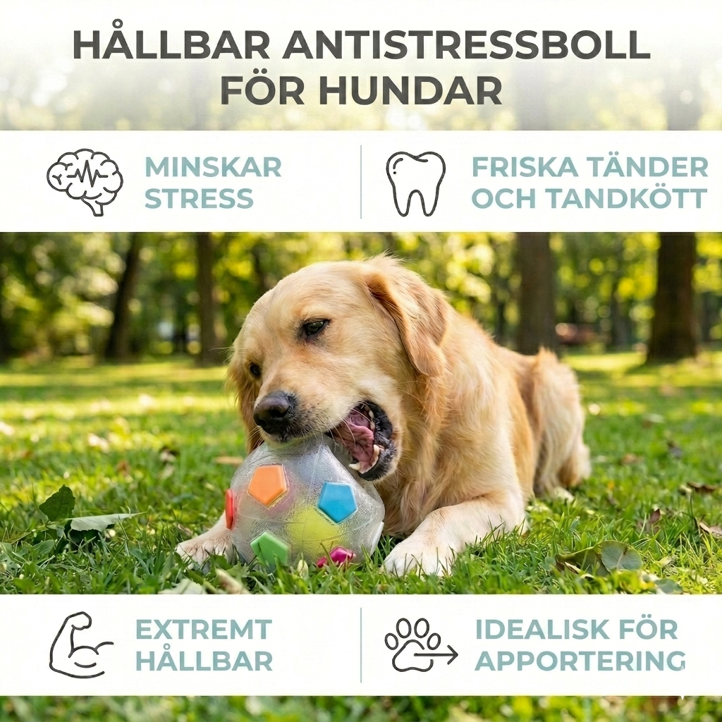 ToughBall Oförstörbar stressboll för starka tuggare, bild 2