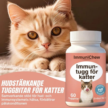 ImmuniChew – Glansig päls och lugn hud för katter