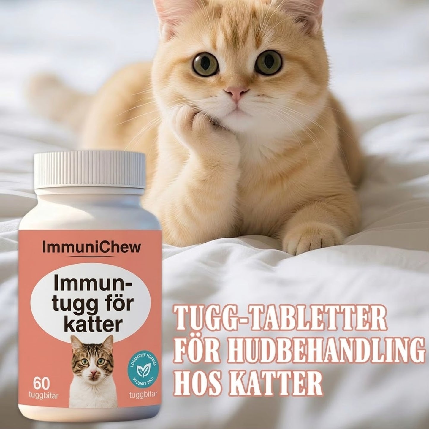 ImmuniChew – Glansig päls och lugn hud för katter