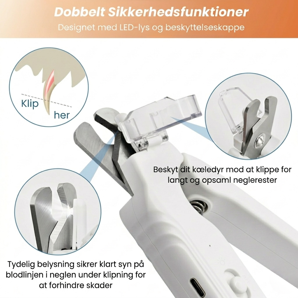 LuminaTrim 2-in-1 LED Nagelklippare för Husdjur, bild 3