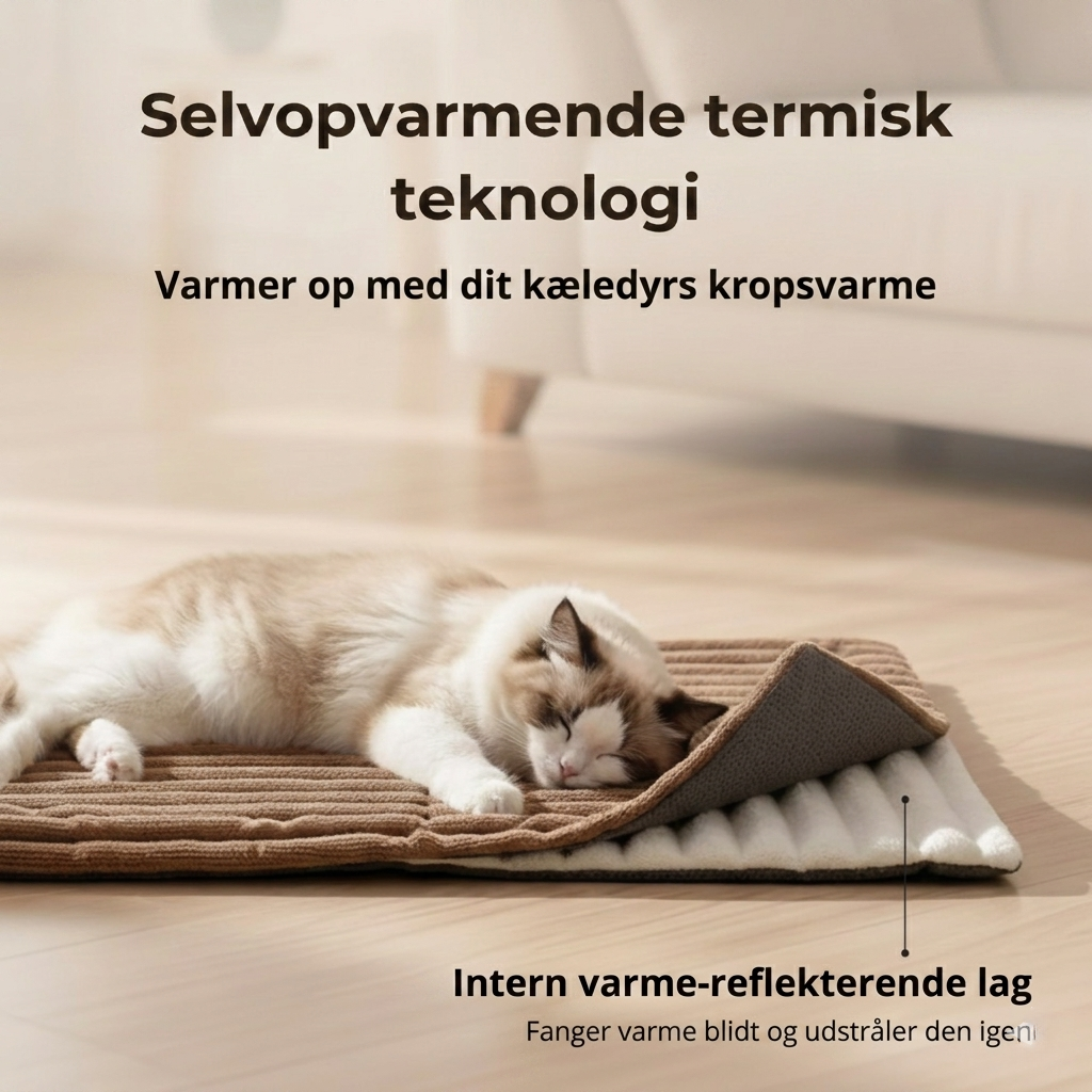 WarmNest – Selvvarmende Måtte til Kæledyr