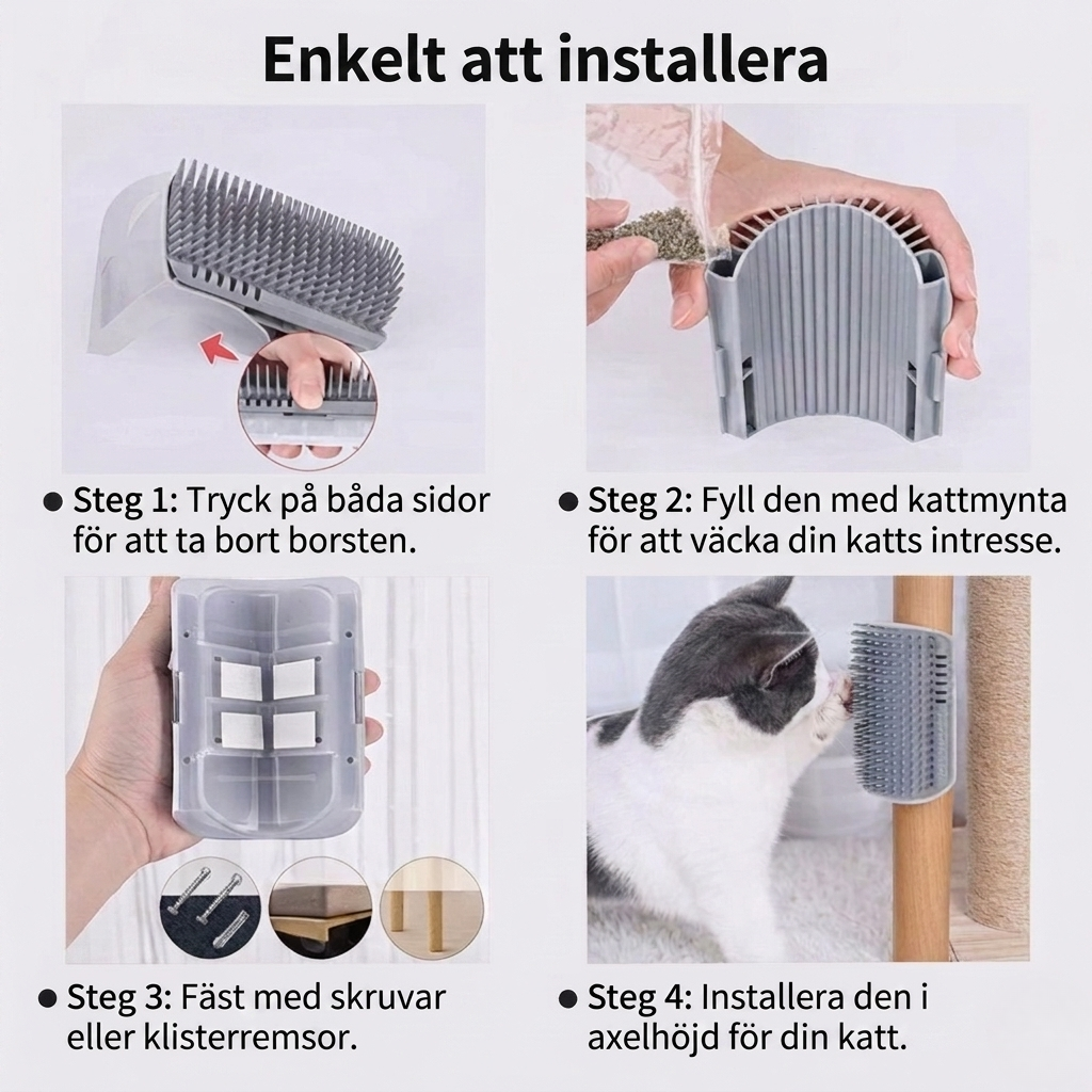 PurrCorner Självvårdande Massageborste för Katter, bild 8