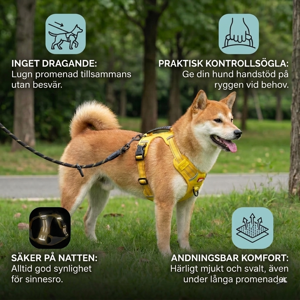 SafeWalk Reflekterande antidrag-sele för trygga promenader, bild 5