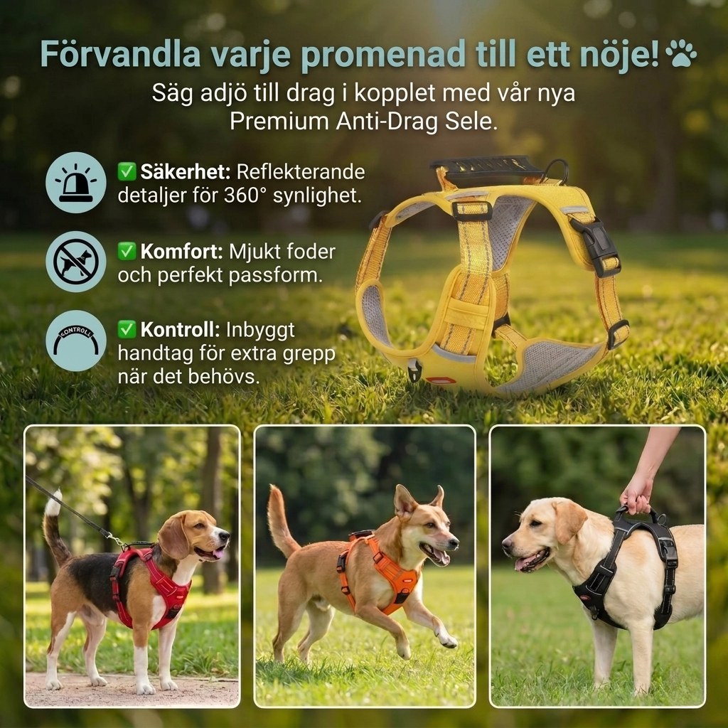 SafeWalk Reflekterande antidrag-sele för trygga promenader, bild 6