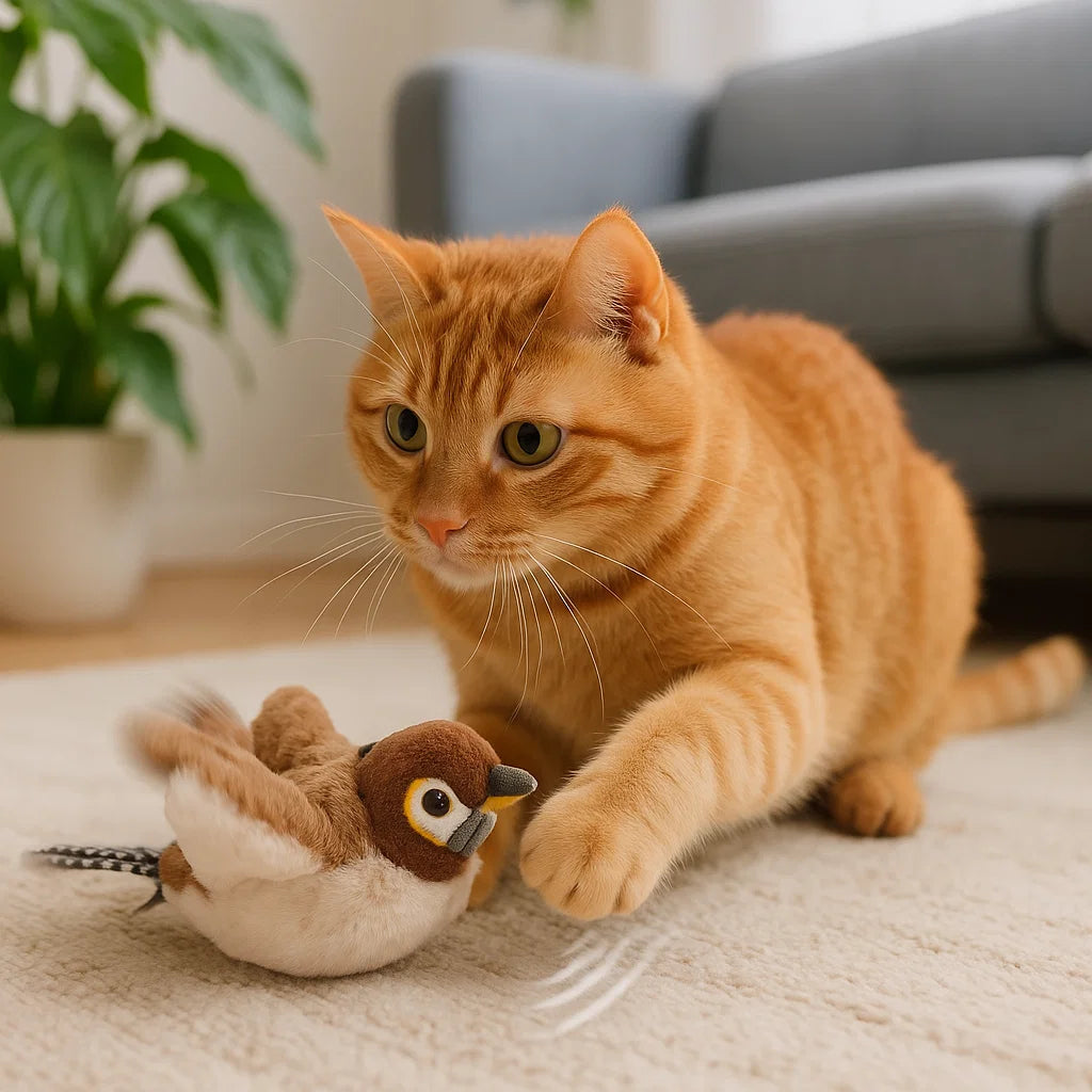 Katt jagar HuntBird fugl