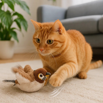 Katt jagar HuntBird fugl