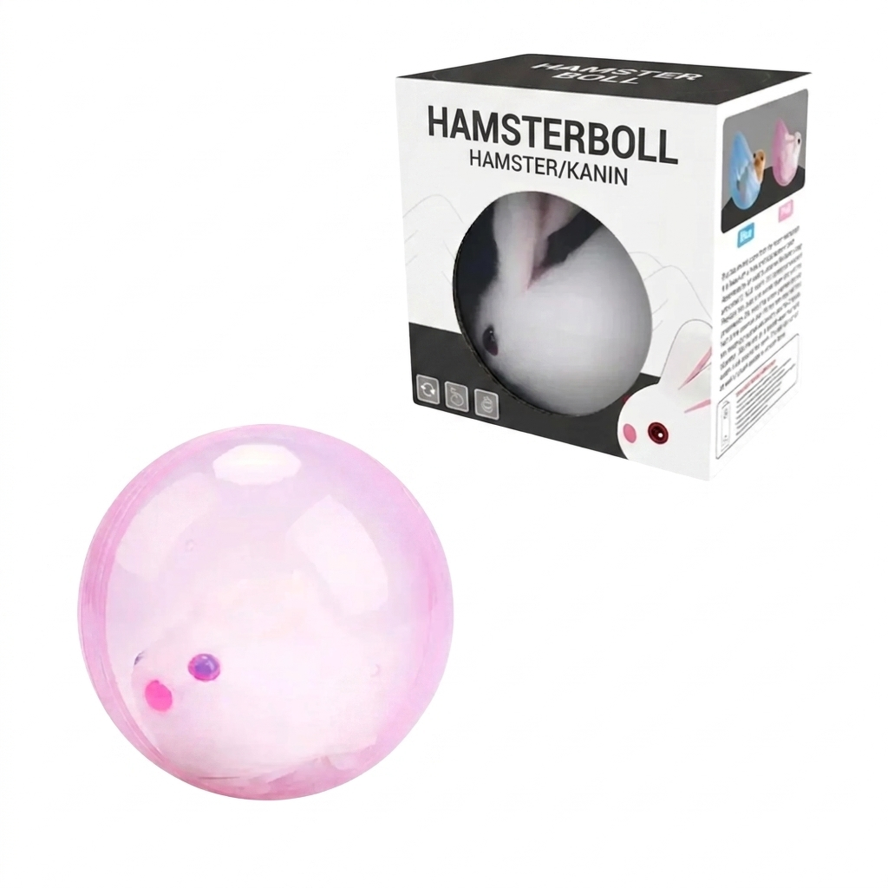 HamsterBoll variant, kanin med rosa boll
