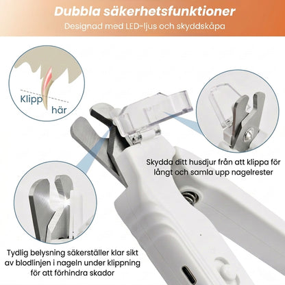 LuminaTrim 2-in-1 LED Nagelklippare för Husdjur, bild 3
