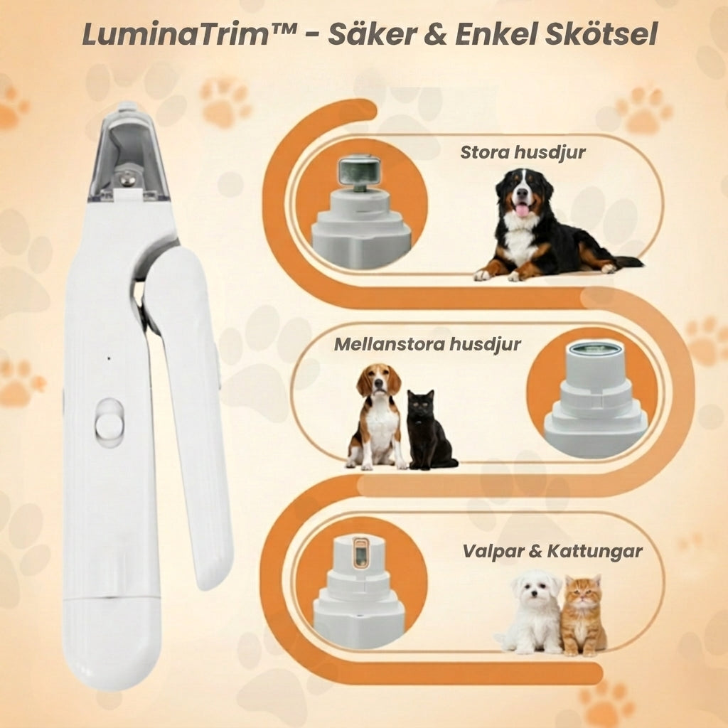 LuminaTrim 2-in-1 LED Nagelklippare för Husdjur, bild 4
